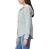 imageWallFlower Casual Fleece and Plaid Shackets Jackets Juniors for Women Soft ButtonDownIced Mint