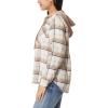 imageWallFlower Casual Fleece and Plaid Shackets Jackets Juniors for Women Soft ButtonDownMaple