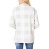 imageWallFlower Casual Fleece and Plaid Shackets Jackets Juniors for Women Soft ButtonDownMist