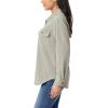 imageWallFlower Casual Fleece and Plaid Shackets Jackets Juniors for Women Soft ButtonDownVetiver