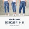 imageWallFlower Luscious Curvy 235 MidRise Cropped Jeans for Women Insta Stretch Denim Juniors JeansBetsy