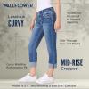 imageWallFlower Luscious Curvy 235 MidRise Cropped Jeans for Women Insta Stretch Denim Juniors JeansBetsy