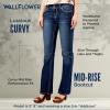 imageWallFlower Luscious Curvy Bootcut Jeans for Women MidRise Insta Stretch Denim Size Inclusive Juniors Jeans Sizes 0 to 24Addison