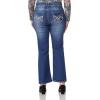 imageWallFlower Luscious Curvy Bootcut Jeans for Women MidRise Insta Stretch Denim Size Inclusive Juniors Jeans Sizes 0 to 24Addison