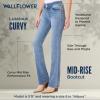 imageWallFlower Luscious Curvy Bootcut Jeans for Women MidRise Insta Stretch Denim Size Inclusive Juniors Jeans Sizes 0 to 24Albury