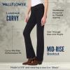 imageWallFlower Luscious Curvy Bootcut Jeans for Women MidRise Insta Stretch Denim Size Inclusive Juniors Jeans Sizes 0 to 24Black