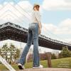 imageWallFlower Luscious Curvy Bootcut Jeans for Women MidRise Insta Stretch Denim Size Inclusive Juniors Jeans Sizes 0 to 24Blackberry