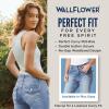 imageWallFlower Luscious Curvy Bootcut Jeans for Women MidRise Insta Stretch Denim Size Inclusive Juniors Jeans Sizes 0 to 24Cypress