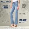 imageWallFlower Luscious Curvy Bootcut Jeans for Women MidRise Insta Stretch Denim Size Inclusive Juniors Jeans Sizes 0 to 24Cypress