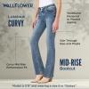 imageWallFlower Luscious Curvy Bootcut Jeans for Women MidRise Insta Stretch Denim Size Inclusive Juniors Jeans Sizes 0 to 24Galaxy