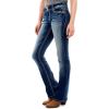 imageWallFlower Luscious Curvy Bootcut Jeans for Women MidRise Insta Stretch Denim Size Inclusive Juniors Jeans Sizes 0 to 24Jenna