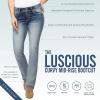 imageWallFlower Luscious Curvy Bootcut Jeans for Women MidRise Insta Stretch Denim Size Inclusive Juniors Jeans Sizes 0 to 24Jenna