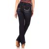 imageWallFlower Luscious Curvy Bootcut Jeans for Women MidRise Insta Stretch Denim Size Inclusive Juniors Jeans Sizes 0 to 24Scarlett