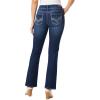 imageWallFlower Luscious Curvy Bootcut Jeans for Women MidRise Insta Stretch Denim Size Inclusive Juniors Jeans Sizes 0 to 24Shawna
