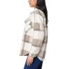 imageWallFlower Womens Casual Fleece and Plaid ShacketsJackets JuniorsFrosted IvySnowfall