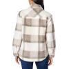imageWallFlower Womens Casual Fleece and Plaid ShacketsJackets JuniorsFrosted IvySnowfall