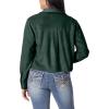 imageWallFlower Womens Chloe Polar Cozy Fleece Boyfriend Spring Summer and Fall Light Shacket JacketsPine Grove
