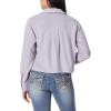imageWallFlower Womens Chloe Polar Cozy Fleece Boyfriend Spring Summer and Fall Light Shacket JacketsSilver
