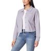 imageWallFlower Womens Chloe Polar Cozy Fleece Boyfriend Spring Summer and Fall Light Shacket JacketsSilver