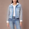imageWallFlower Womens Dreamer Denim Jackets Juniors Standard and PlusCina