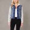 imageWallFlower Womens Dreamer Denim Jackets Juniors Standard and PlusJenna