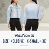 imageWallFlower Womens Dreamer Denim Jackets Juniors Standard and PlusUnion
