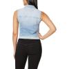imageWallFlower Womens Dreamer Denim Vest Insta Stretch JuniorsBlue