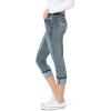 imageWallFlower Womens Flirty Curvy Crop Jeans High Rise Insta Stretch Denim 235Inch Inseam Sizes 0  24Galaxy
