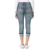 imageWallFlower Womens Flirty Curvy Crop Jeans High Rise Insta Stretch Denim 235Inch Inseam Sizes 0  24Galaxy