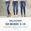 imageWallFlower Womens Irresistible Denim Jegging HighRise Insta Soft Juniors Jeans Standard and PlusLoganBlack