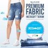 imageWallFlower Womens Irresistible Denim Shorts HighRise Insta Soft Juniors Standard and PlusMel