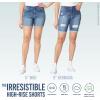 imageWallFlower Womens Irresistible Denim Shorts HighRise Insta Soft Juniors Standard and PlusReya