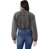 imageWallFlower Womens Moto Denim JacketLt Carbon