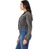 imageWallFlower Womens Moto Denim JacketLt Carbon