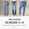 imageWallFlower Womens Size Legendary Bootcut MidRise Insta Stretch Juniors Jeans Standard and PlusKaty Pure