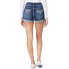 imageWallFlower Womens Standard and Plus Luscious Curvy 9inch MidRise Bermuda Shorts3 Clara Bling Short