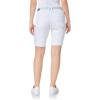 imageWallFlower Womens Standard and Plus Luscious Curvy 9inch MidRise Bermuda Shorts9 White Belted Bermuda