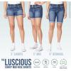 imageWallFlower Womens Standard and Plus Luscious Curvy 9inch MidRise Bermuda ShortsAlani Belted Short