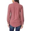 imageWallFlower Womens Taylor Essential French Terry Boyfriend Fleece Spring Summer and Fall Light Shacket JacketsDark Red