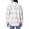 imageWallFlower Womens Taylor Polar Cozy Fleece Boyfriend Trendy Spring Summer and Fall Light Shacket JacketsIvory