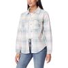 imageWallFlower Womens Taylor Polar Cozy Fleece Boyfriend Trendy Spring Summer and Fall Light Shacket JacketsSugar Swizzle