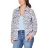 imageWallFlower Womens Taylor Polar Cozy Fleece Boyfriend Trendy Spring Summer and Fall Light Shacket JacketsTradewinds