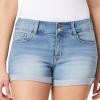 imageWallFlower Womens Ultra Denim Shorts MidRise Insta Soft Juniors Standard and PlusCameron