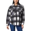 imageWallFlower Womens Casual Fleece and Plaid ShacketsJackets JuniorsEclipseSnowfall