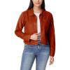 imageWallFlower Womens Chloe Polar Cozy Fleece Boyfriend Spring Summer and Fall Light Shacket JacketsGingerbread