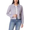 imageWallFlower Womens Chloe Polar Cozy Fleece Boyfriend Spring Summer and Fall Light Shacket JacketsSilver