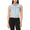 imageWallFlower Womens Dreamer Denim Vest Insta Stretch JuniorsBlue