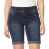 imageWallFlower Womens Luscious Curvy MidRise Denim Insta Stretch Juniors 3quot 5quot Shorts ampamp 9quot Bermuda Sizes 0 to 249 Betsy Bermuda