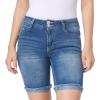 imageWallFlower Womens Standard and Plus Luscious Curvy 9inch MidRise Bermuda Shorts9 Trixie Bling Bermuda
