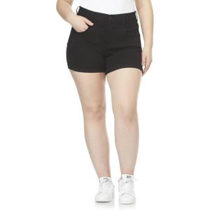 imageWallFlower Jeans Sassy Denim Shorts for Women HighRise Insta Soft Juniors Standard and Plus Sizes 0 to 24Black Rinse